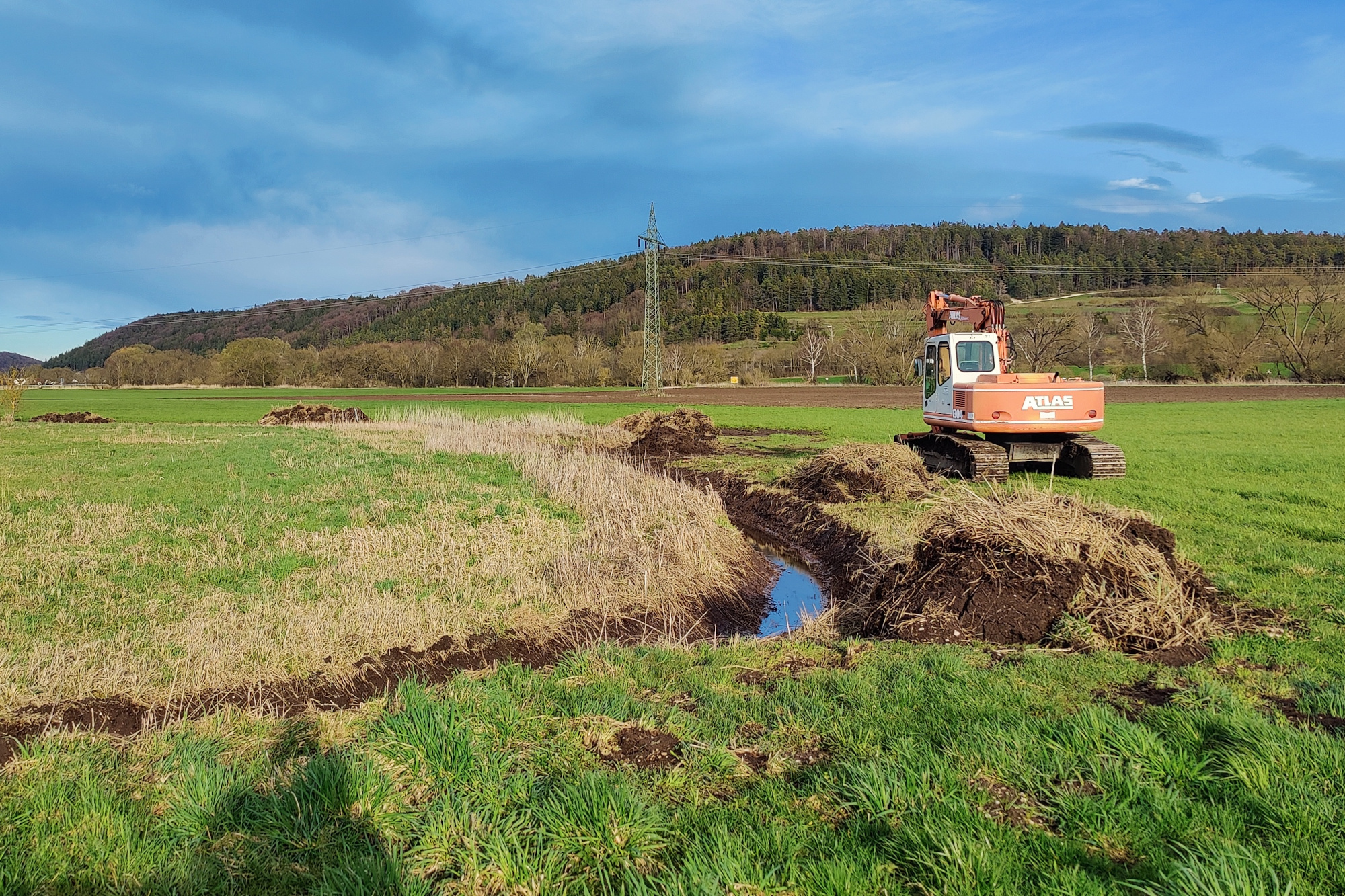 Entwässerung eines Niedermoors bei Treuchtlingen | © Sebastian Amler